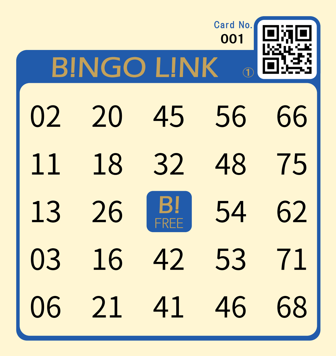 専用ビンゴカードイメージ